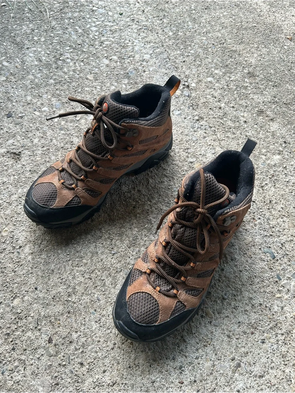 Merrell Brown Men's Hiking Boots - Waterproof Mid-Top Sz 11.5 M